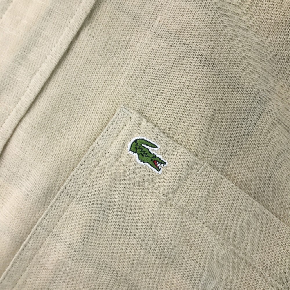 LACOSTE ラコステ リバーシブル長袖シャツ チェック柄/ベージュ ベージュ系 M/L [240001921364] メンズ_画像5