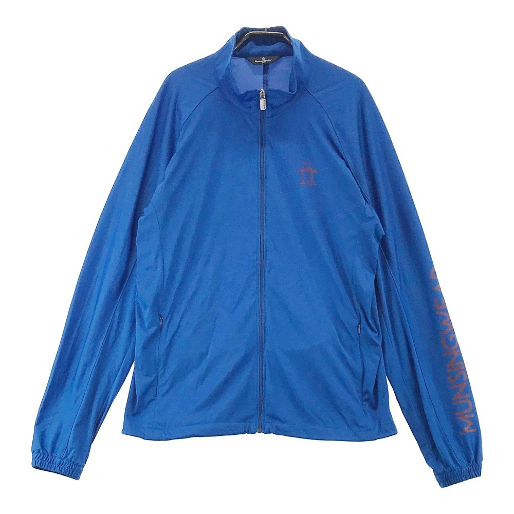 MUNSINGWEAR Munsingwear wear nylon Zip jacket blue group LL [240001921755] Golf wear men's 