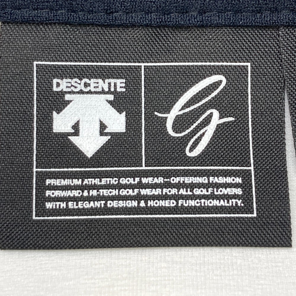 DESCENTE GOLF デサントゴルフ 半袖 ポロシャツ ホワイト系 L [240101090604] ゴルフウェア メンズ_画像3