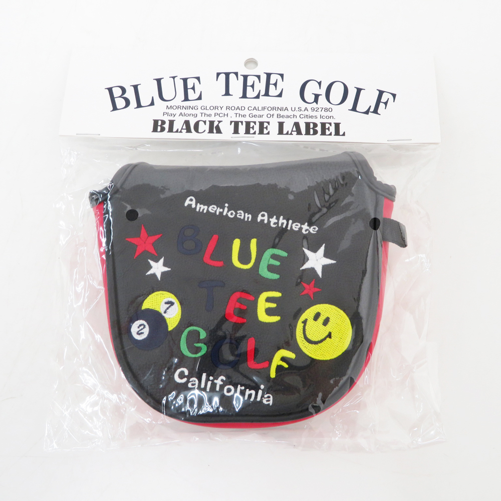 【新品】BLUE TEE GOLF ブルーティーゴルフ ヘッドカバー マレット型 ブラック系 PT [240101090614] ゴルフウェア_画像5