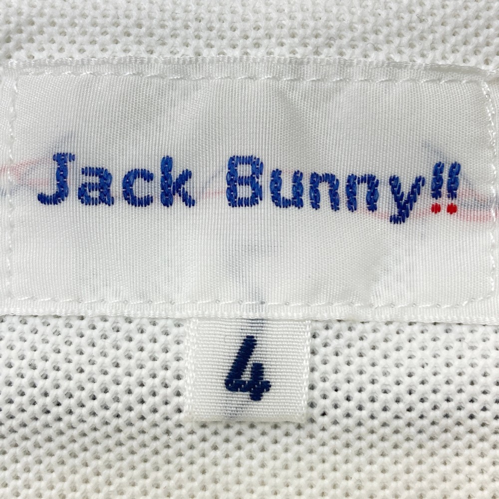 JACK BUNNY ジャックバニー 半袖ポロシャツ ロゴ柄 ホワイト系 4 [240101124065] ゴルフウェア メンズ