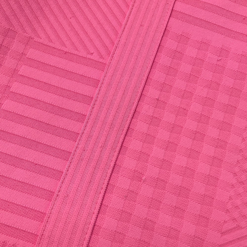 SRIXON スリクソン by DESCENTE 半袖ポロシャツ チェック ストライプ柄 ピンク系 L [240101090767] ゴルフウェア メンズ_画像5