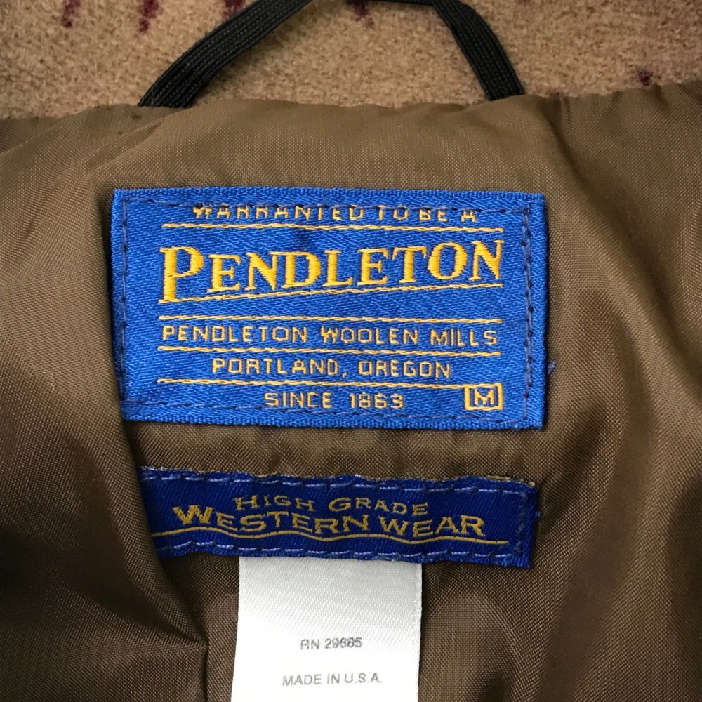 PENDLETON ペンドルトン 中綿コート ネイティブ柄 ベージュ系 M [240101095326] メンズ_画像3