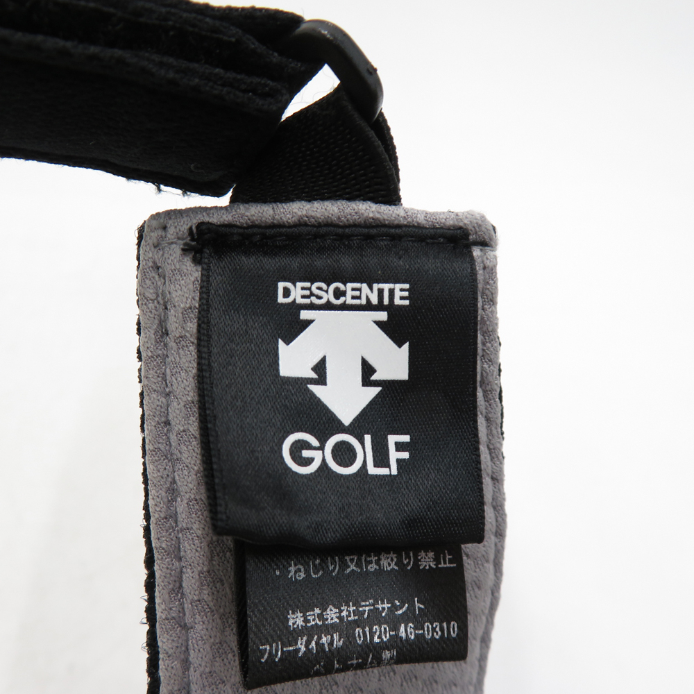 DESCENTE GOLF デサントゴルフ サンバイザー ブラック系 F(57-59cm) [240101130076] ゴルフウェア_画像5