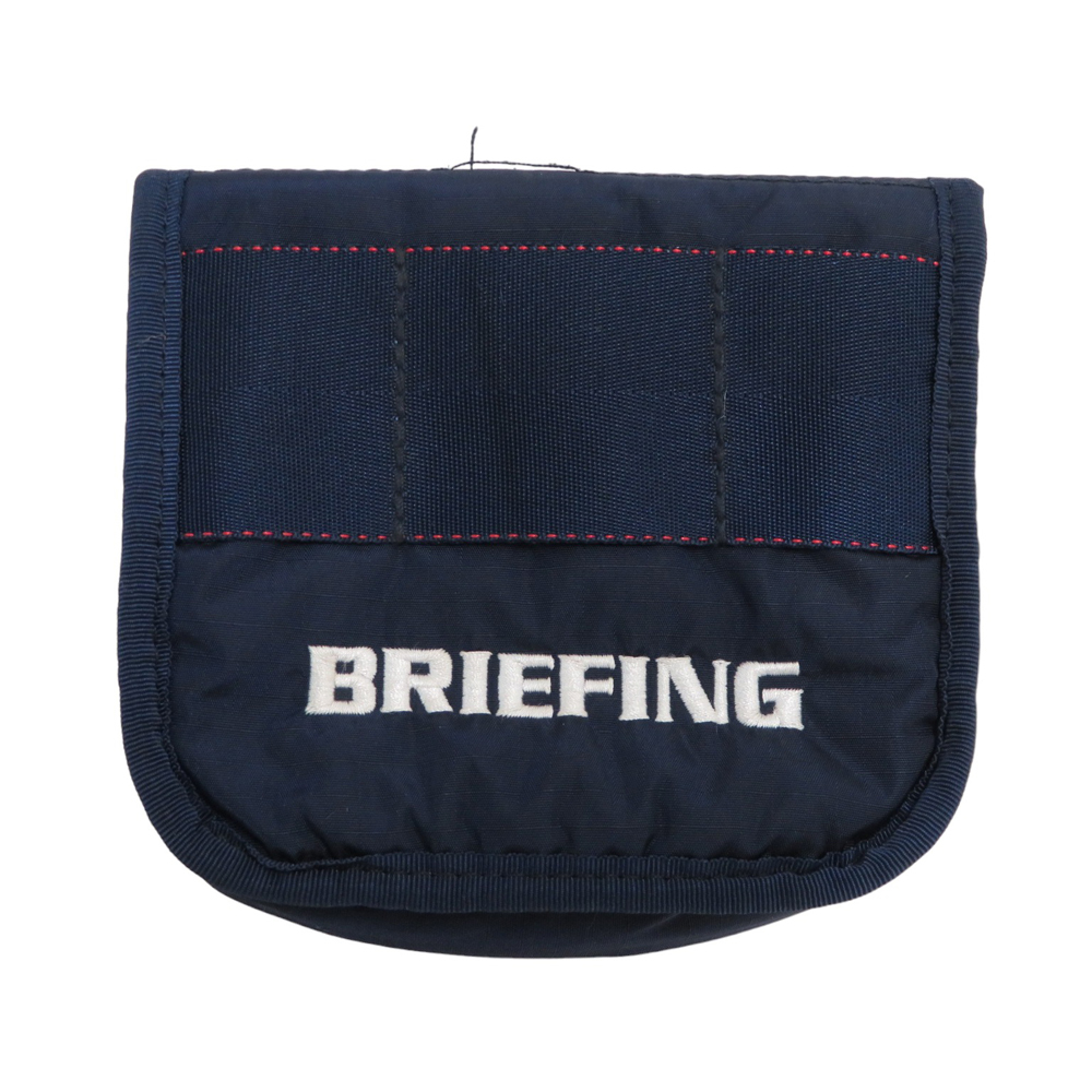 【1円】BRIEFING GOLF ブリーフィング ヘッドカバー マレット型 ネイビー系 PT [240101092095]_画像1