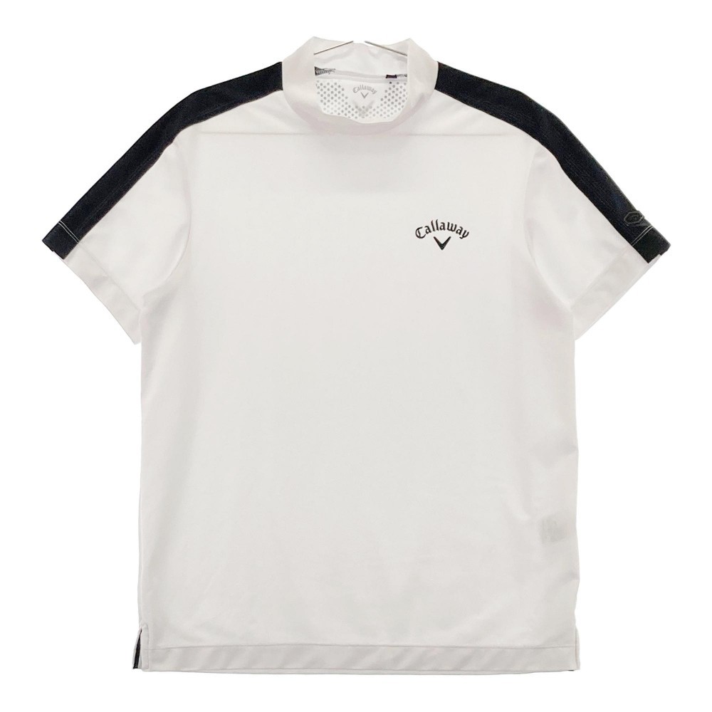 CALLAWAY キャロウェイ 2023年モデル モックネック半袖Tシャツ ホワイト系 M [240101094469] ゴルフウェア メンズ_画像1