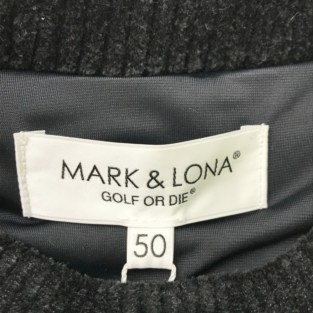 【新品】MARK&LONA マークアンドロナ 2022年モデル ボア ブルゾン ジャケット 総柄 ブラック系 50 [240101118531] ゴルフウェア メンズ_画像5