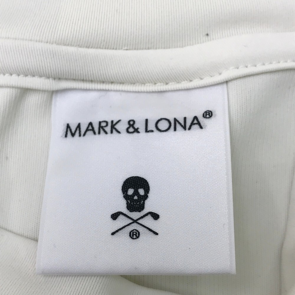 MARK&LONA マークアンドロナ 2022年モデル ハイネック 半袖Tシャツ スカル ホワイト系 44 [240101105958] ゴルフウェア メンズ_画像5