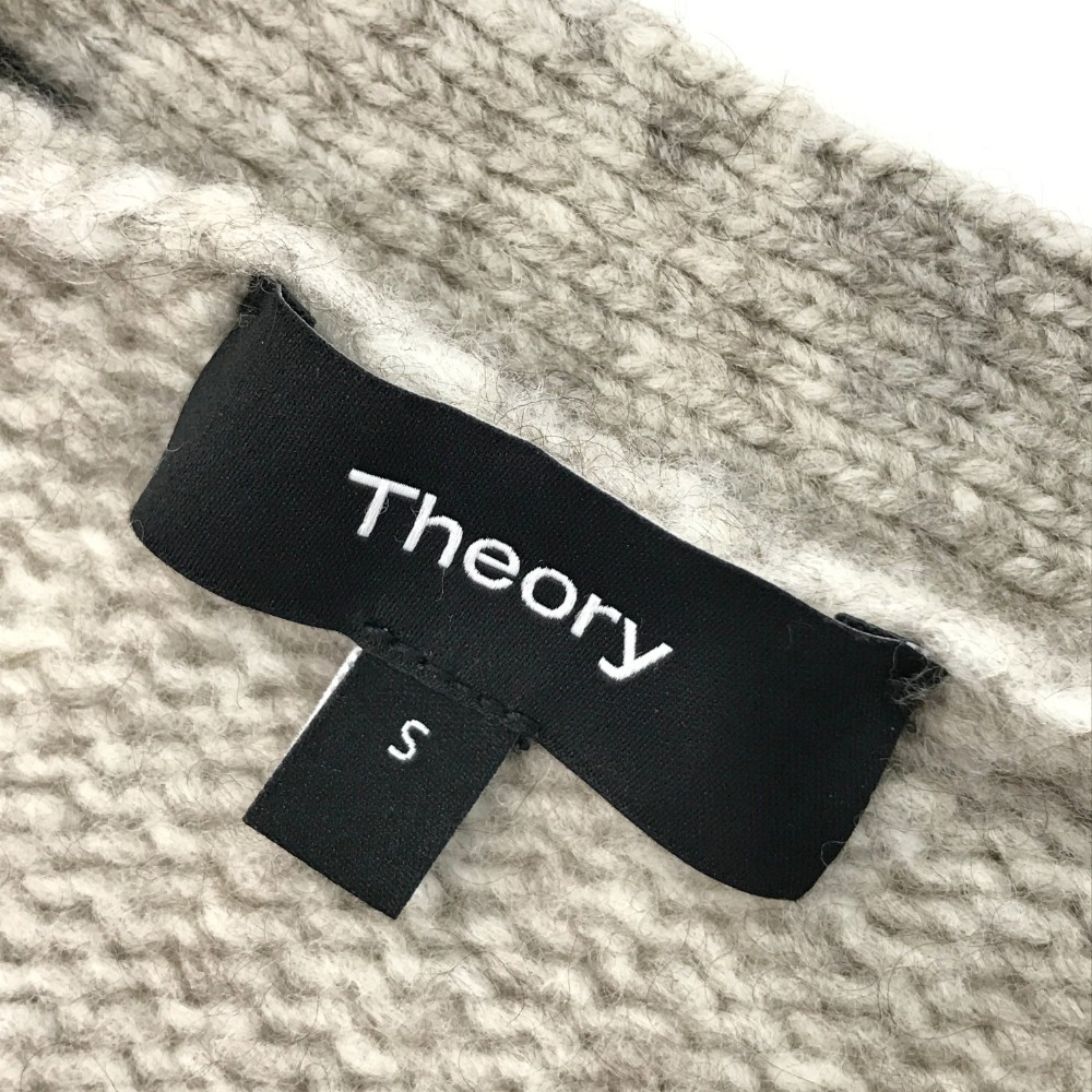 theory セオリー 01-2403710-309-902 カーディガン ウール 厚手 ブラウン系 S [240101130788] レディース_画像3