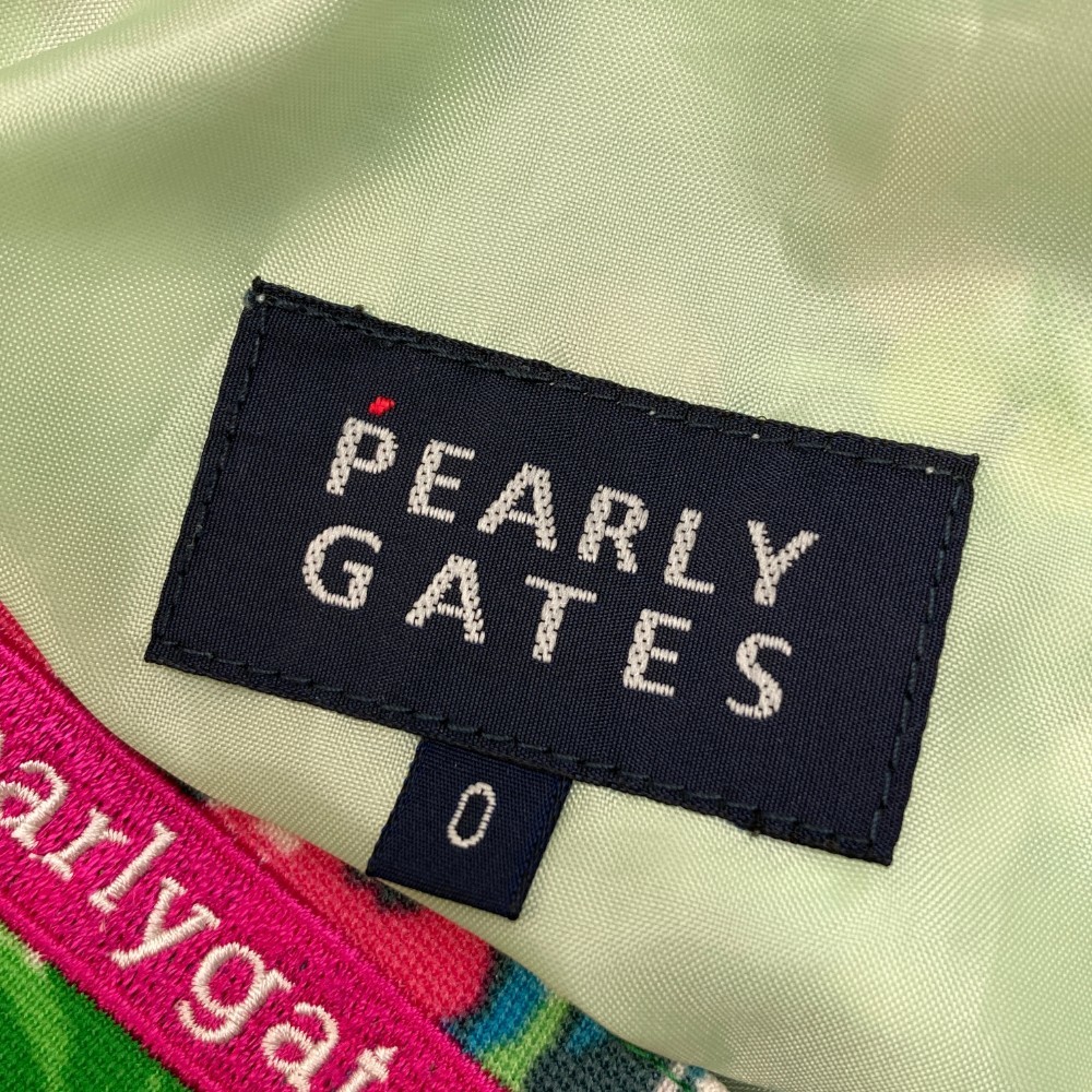 PEARLY GATES パーリーゲイツ インナー付 フレアスカート 花柄 グリーン系 0 [240101123962] ゴルフウェア レディース_画像5