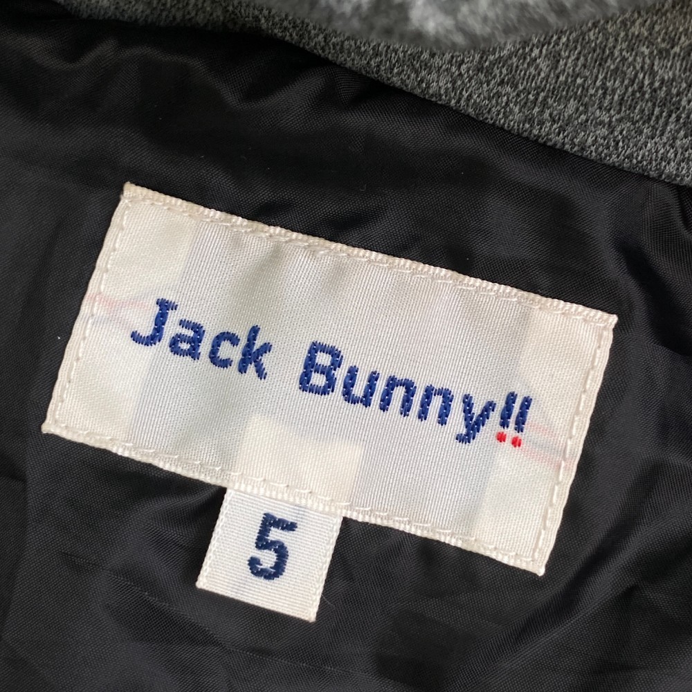 【1円】JACK BUNNY ジャックバニー 中綿 ジップパーカー ロゴ グレー系 5 [240101127997]_画像3
