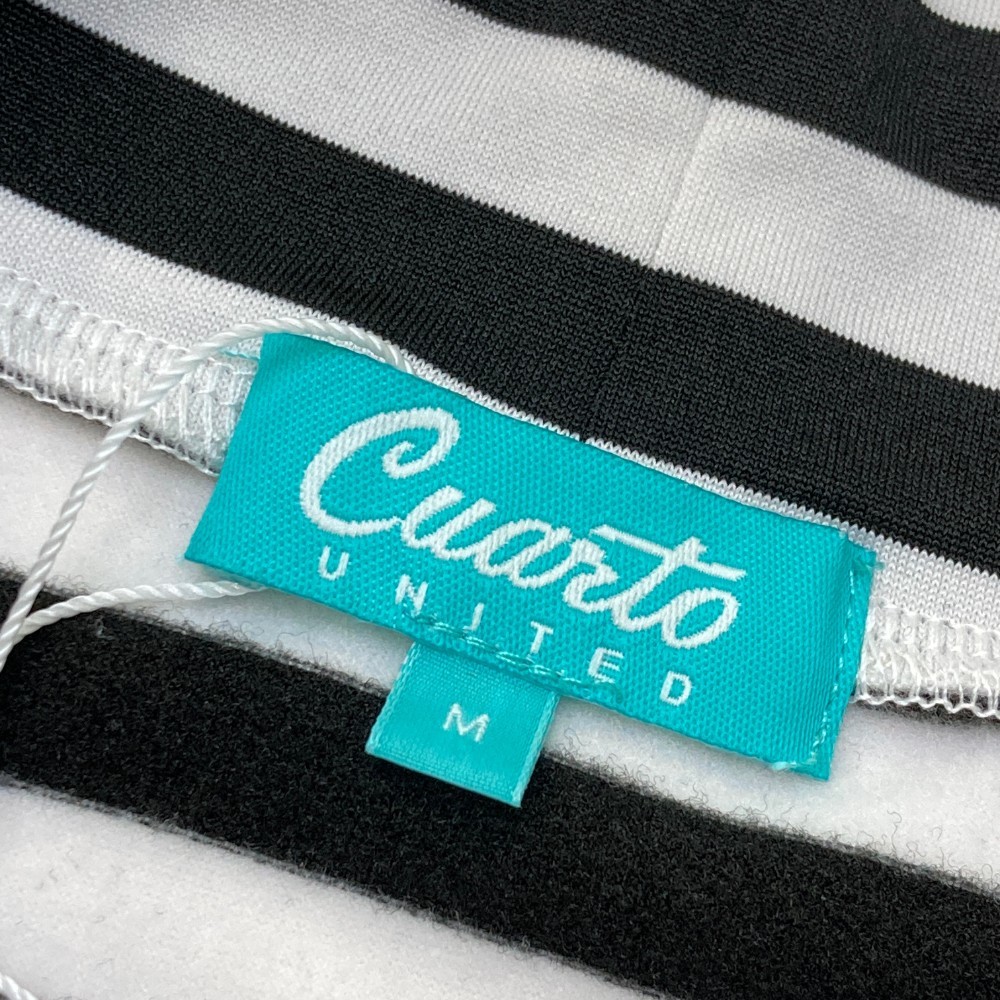 【新品】CUARTO UNITED クアルトユナイテッド 裏起毛 ハイネック 長袖Tシャツ ニコちゃん ホワイト系 M [240101130307]_画像4