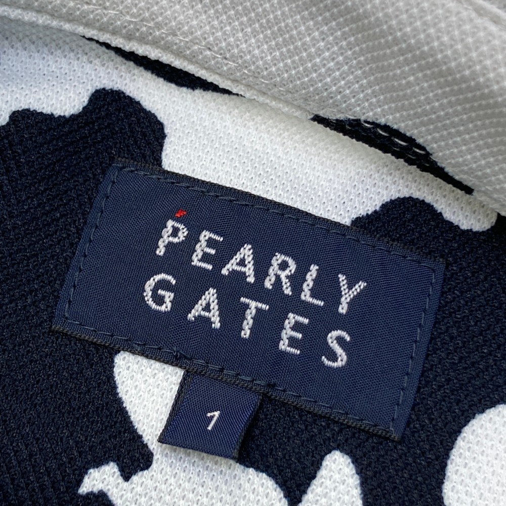 PEARLY GATES パーリーゲイツ 2023年モデル 半袖ポロシャツ カモフラ柄 ブラック系 1 [240101129321] ゴルフウェア レディース