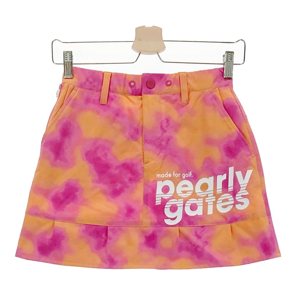 PEARLY GATES パーリーゲイツ 2023年モデル スカート 総柄 オレンジ系 00 [240101136670] ゴルフウェア レディース