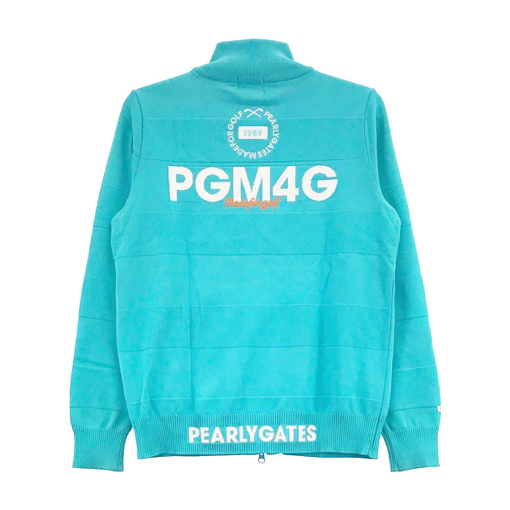 PEARLY GATES パーリーゲイツ 2021年モデル ニットジャケット PGM4G ブルー系 0 [240001651319] ゴルフウェア レディース_画像2