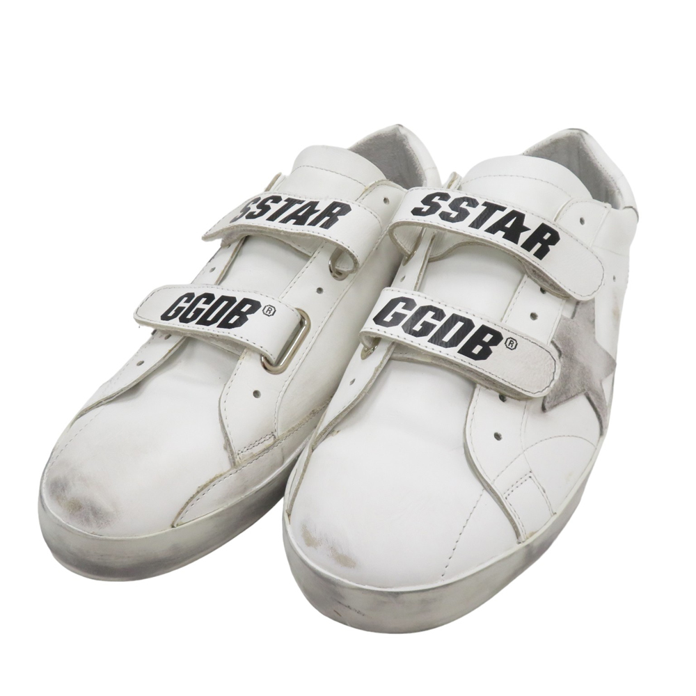 【美品】GOLDEN GOOSE ゴールデングース スニーカー OLD SCHOOL ベルクロ ホワイト系 41 [240101136309] メンズ