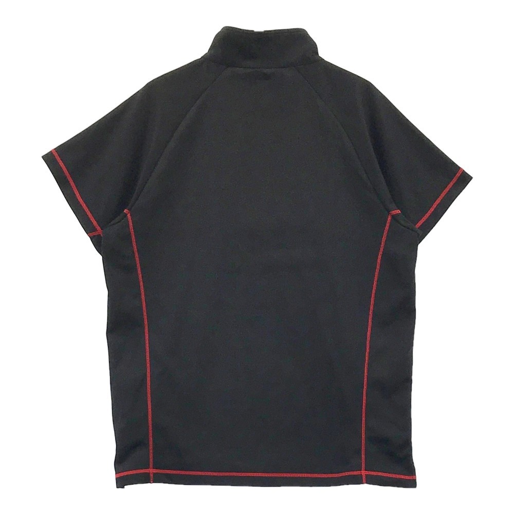 KAPPA GOLF カッパゴルフ ハーフジップ 半袖Tシャツ ブラック系 L [240001987051] ゴルフウェア メンズ_画像2