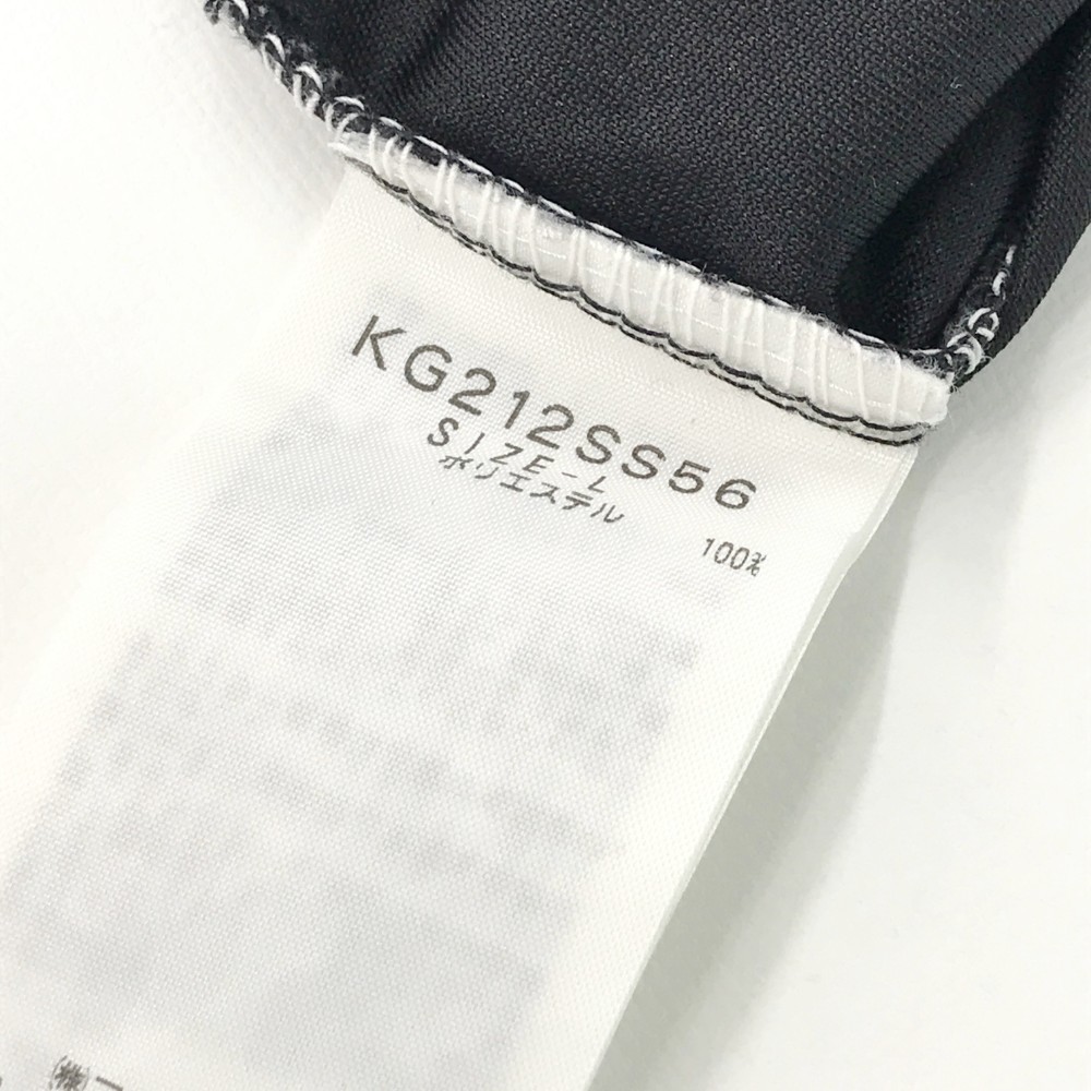 KAPPA GOLF カッパゴルフ ハーフジップ 半袖Tシャツ ブラック系 L [240001987051] ゴルフウェア メンズ_画像5