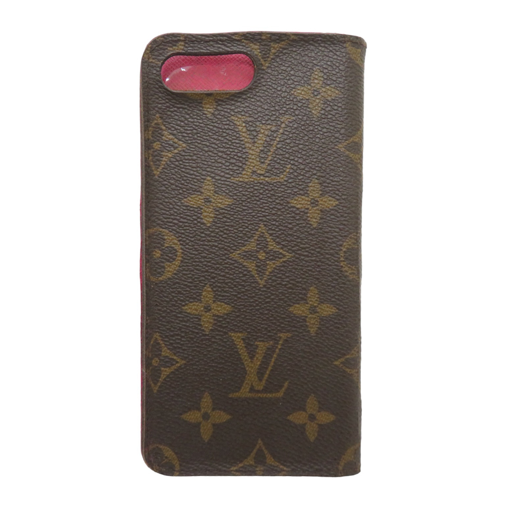 LOUIS VUITTON ルイ ヴィトン M61906/BC1147 スマホケース モノグラム×ピンク ブラウン系 iPhone7 iPhone8 [240001992419]_画像2