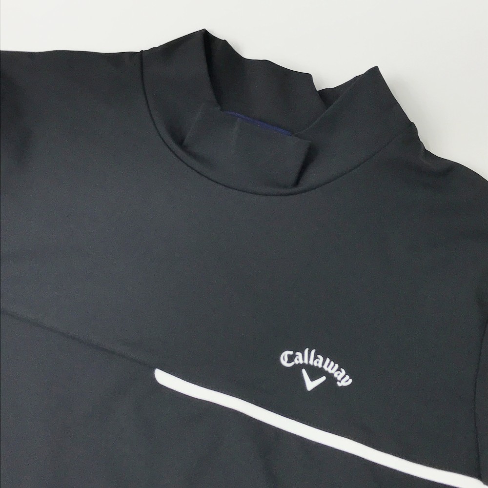 CALLAWAY キャロウェイ 2022年モデル ハイネック 半袖Tシャツ ブラック系 L [240001998160] ゴルフウェア レディース_画像3