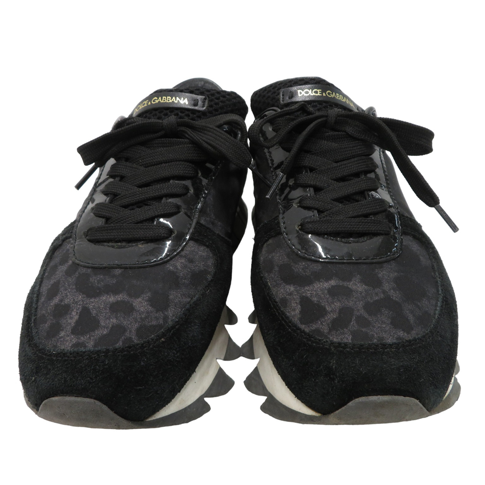 DOLCE & GABBANA Dolce and Gabbana low cut sneakers Leopard pattern black group 37 [240001968032] lady's 