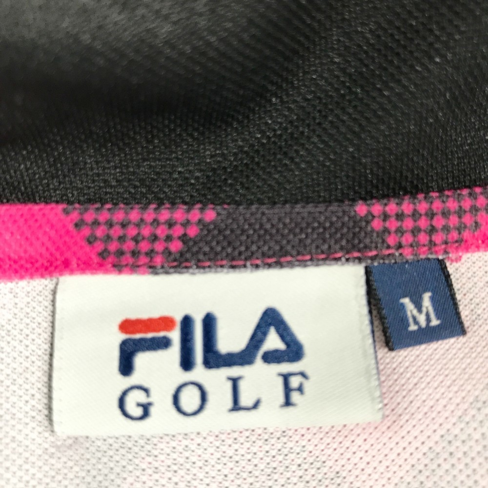 FILA GOLF フィラゴルフ 半袖ワンピース チェック柄 ピンク系 M [240001942695] ゴルフウェア レディース_画像5