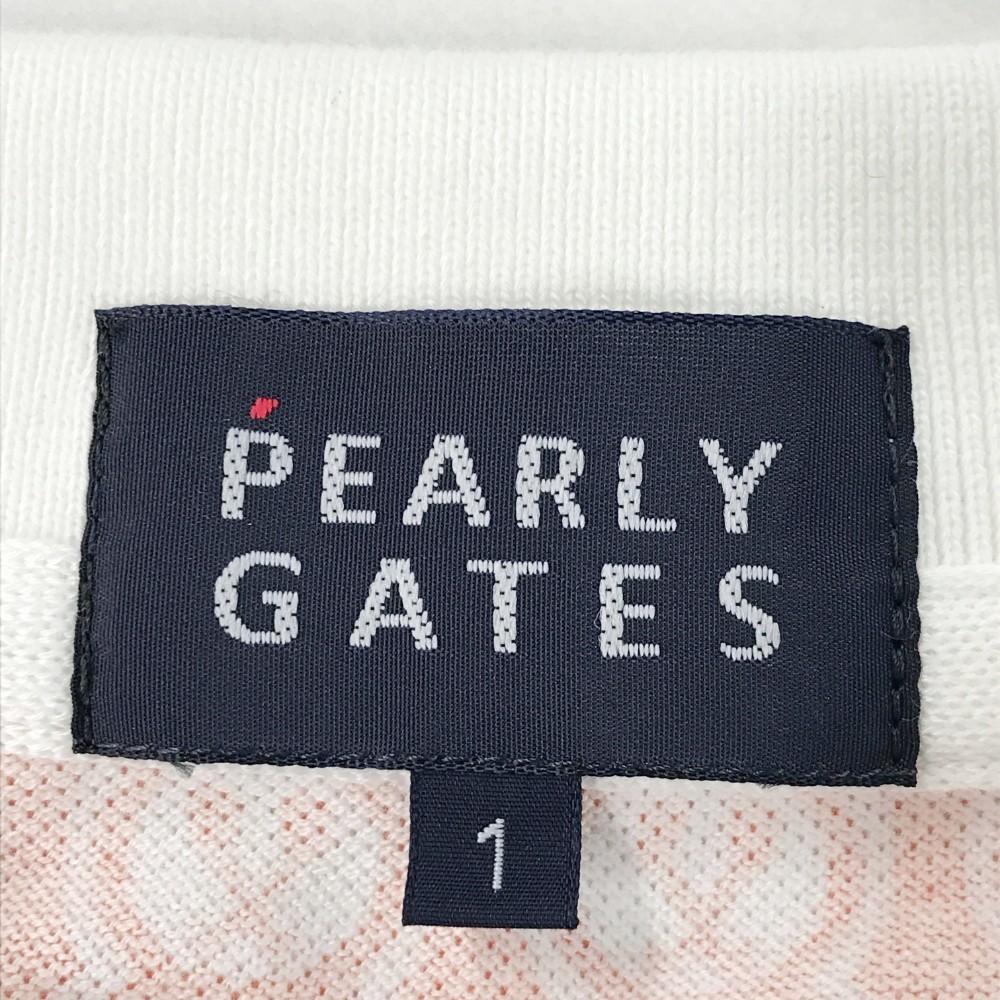 PEARLY GATES パーリーゲイツ 055-0160478 ノースリーブ ポロシャツ PG バニー 総柄 オレンジ系 1 [240001947849] ゴルフウェア レディース_画像5