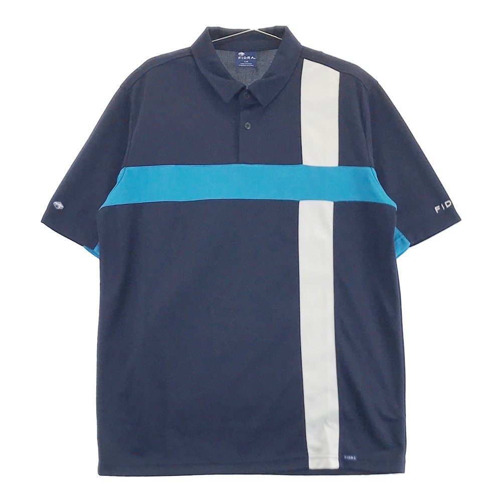 FIDRA フィドラ 半袖ポロシャツ ネイビー系 L [240101140943] ゴルフウェア メンズの画像1