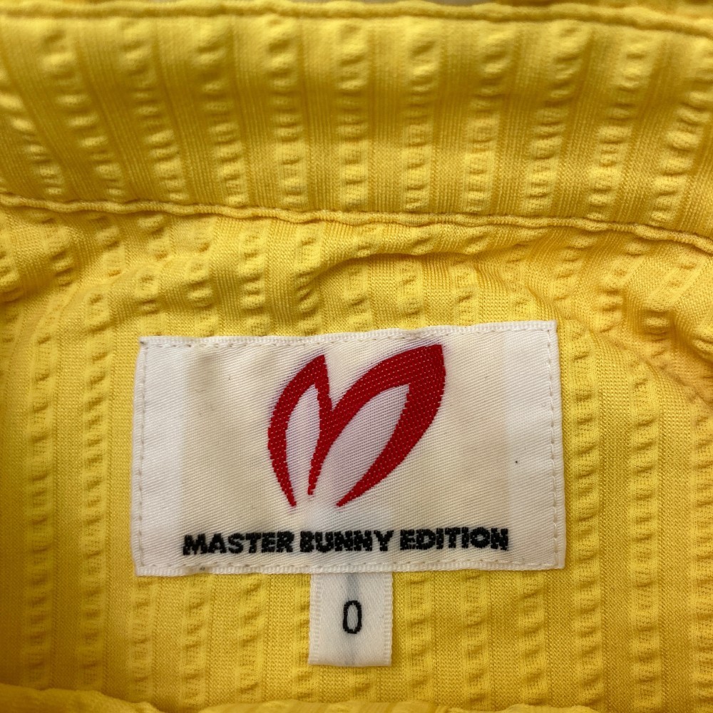 MASTER BUNNY EDITION マスターバニーエディション 2023年モデル 半袖ポロシャツ シアサッカー ロゴライン イエロー系 0 [240101136754]_画像3