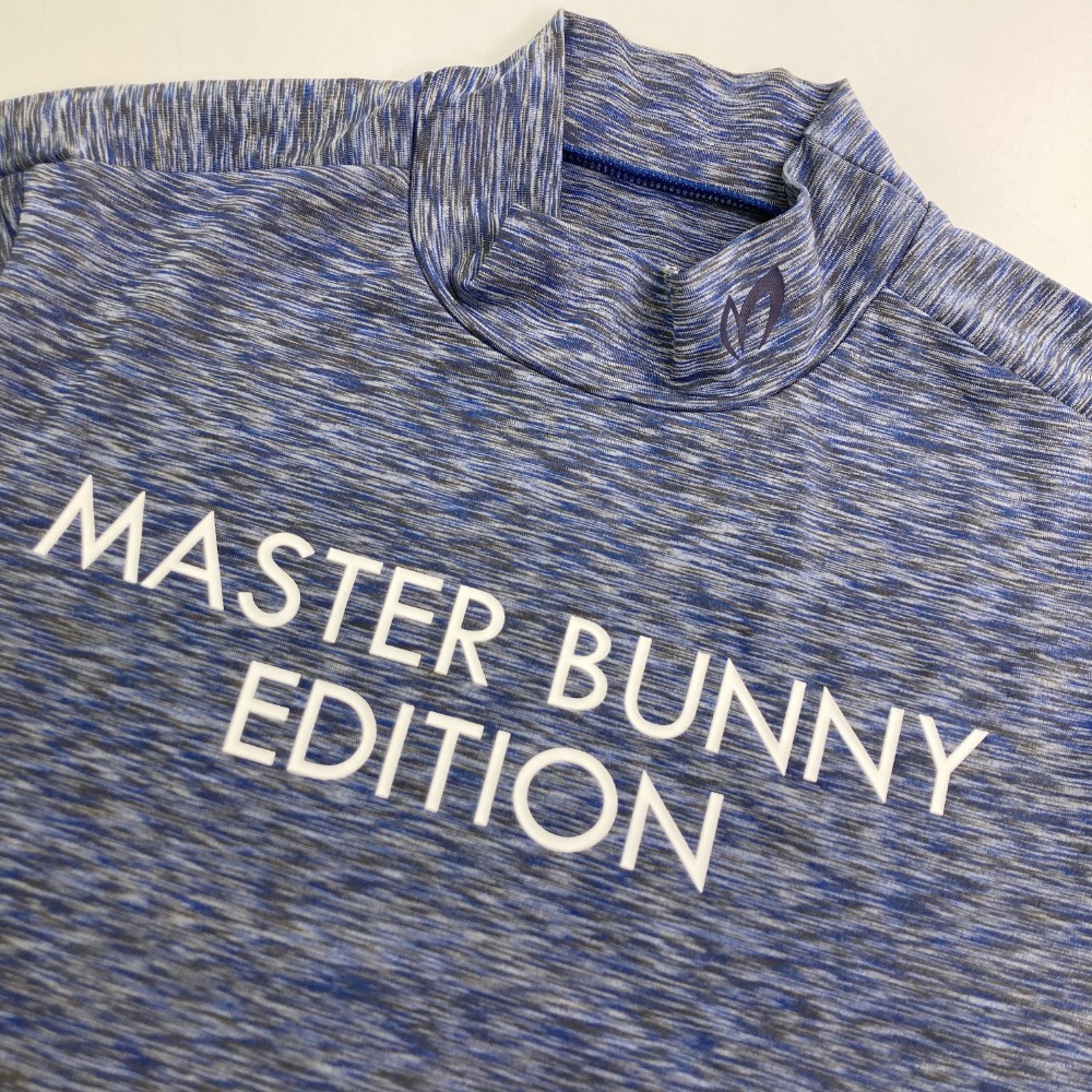 MASTER BUNNY EDITION マスターバニーエディション ハイネック 長袖 インナーTシャツ ブルー系 5 [240101139016] ゴルフウェア メンズ_画像3