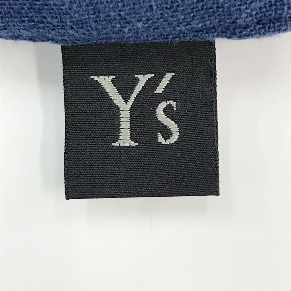 Ys ワイズ YT-B26-019 半袖シャツブラウス リネン コットン 丸襟 ネイビー系 2 [240001705844] レディース_画像5