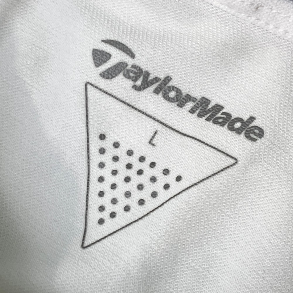 TAYLOR MADE テーラーメイド 半袖ポロシャツ ホワイト系 L [240101144091] ゴルフウェア メンズ_画像3