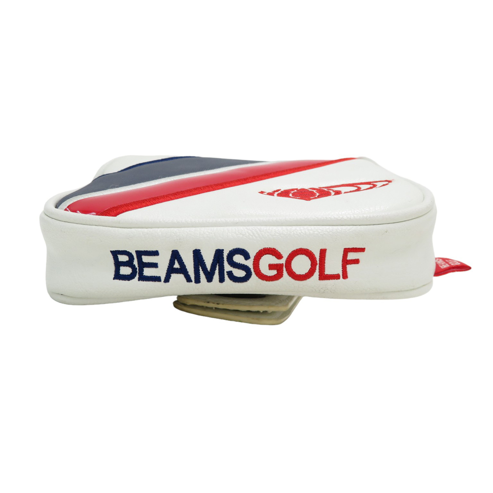 BEAMS GOLF ビームスゴルフ マレット型 ヘッドカバー ホワイト系 PT [240101142494] ゴルフウェア_画像3