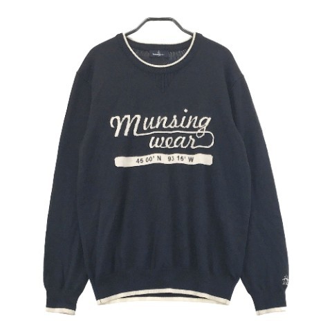 MUNSINGWEAR マンシングウェア ニットセーター ブラック系 L [240001865637] ゴルフウェア メンズ