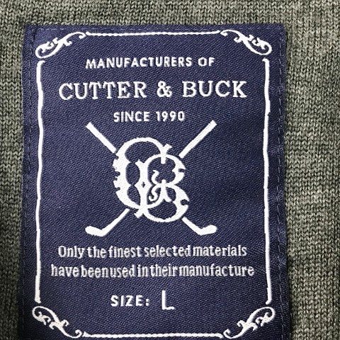 CUTTER&BUCK резчик and задний вязаный лучший серый серия L [240001867042] Golf одежда мужской 