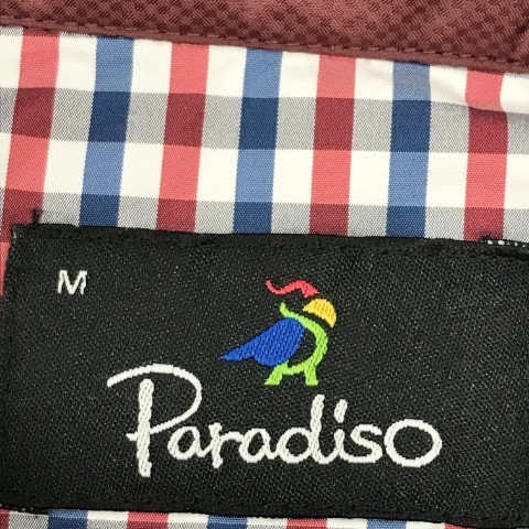 【新品】PARADISO パラディーゾ 裏起毛 ジップジャケット ブラウン系 M [240001887921] ゴルフウェア メンズ_画像6