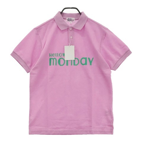 【美品】JACK BUNNY ジャックバニー 半袖 ポロシャツ ピンク系 5 [240101025385] ゴルフウェア メンズ_画像1