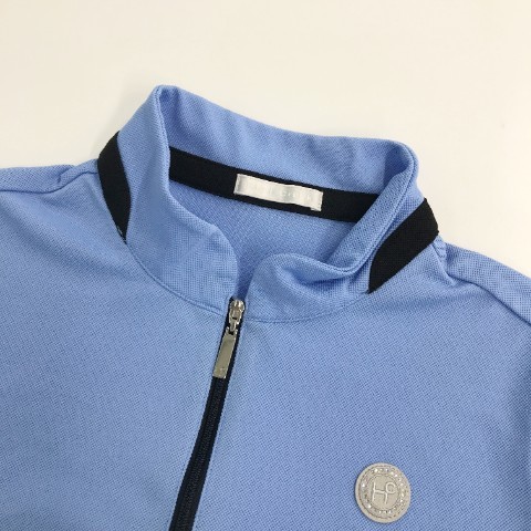 HEAL CREEK ヒールクリーク 002-26843 ハーフジップ 半袖Tシャツ ブルー系 40 [240101026351] ゴルフウェア レディース_画像3