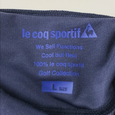 LE COQ GOLF ルコックゴルフ ハイネック 長袖Tシャツ ネイビー系 L [240101033630] ゴルフウェア レディース_画像5