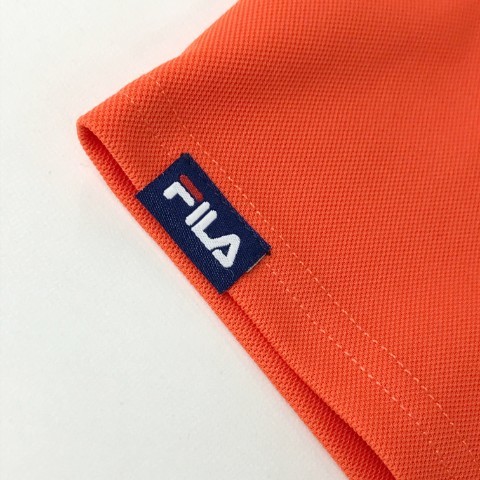 FILA GOLF フィラゴルフ 半袖ポロシャツ ボタンダウン オレンジ系 M [240101034482] ゴルフウェア レディース_画像6