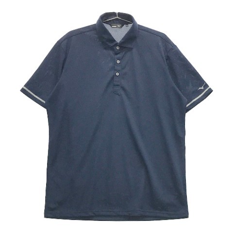 MIZUNO GOLF Mizuno Golf polo-shirt with short sleeves navy series 2XL [240101035362] Golf wear men's 