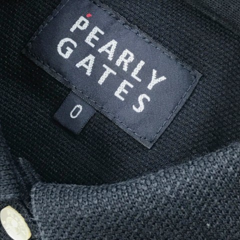 PEARLY GATES パーリーゲイツ 半袖ポロシャツ ワッペン ネイビー系 0 [240101036509] ゴルフウェア レディース_画像5