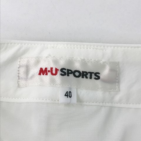 MU SPORTS エムユースポーツ 2022年モデル 裏地付 プリーツスカート ホワイト系 40 [240101038045] ゴルフウェア レディース_画像6