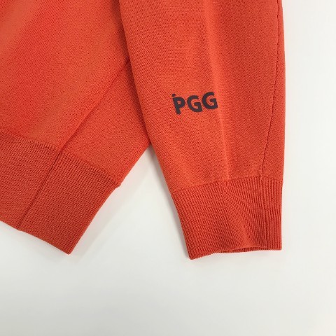 PGG PEARLY GATES パーリーゲイツ 2022年モデル ニットセーター オレンジ系 0 [240101051324] ゴルフウェア レディース_画像4