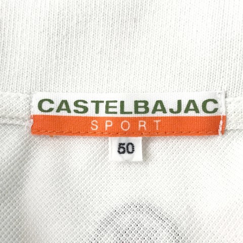 【1円】CASTELBAJAC カステルバジャック 長袖ポロシャツ ホワイト系 50 [240001948728]_画像5