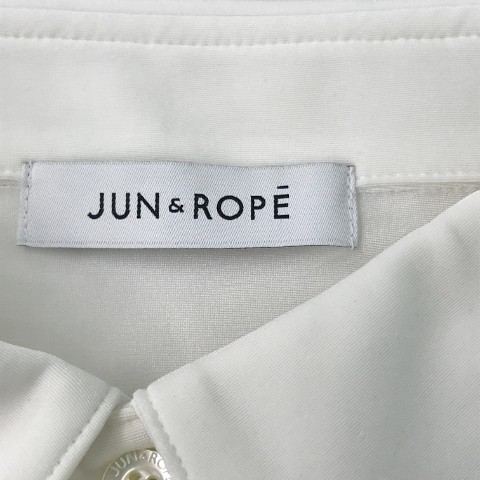 【1円】JUN&ROPE ジュン アンド ロペ 半袖ポロシャツ ホワイト系 L [240101096011]_画像6