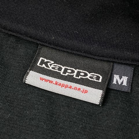 【1円】KAPPA GOLF カッパゴルフ ハーフジップ 長袖Tシャツ ワッペン ブラック系 M [240101087055]_画像5