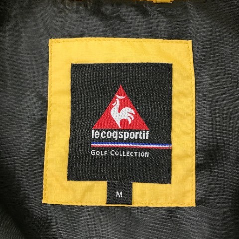 【1円】LE COQ GOLF ルコックゴルフ 中綿 ベスト アーガイル柄 イエロー系 M [240001897446]_画像5