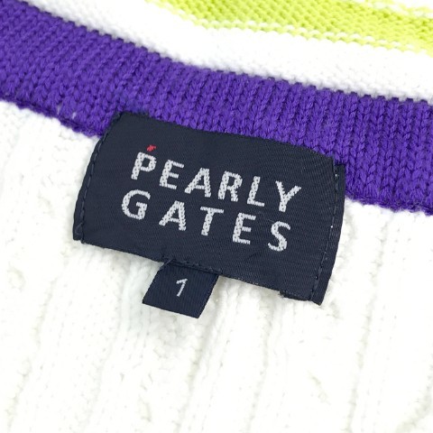 PEARLY GATES パーリーゲイツ ニットベスト ホワイト系 1 [240001992892] ゴルフウェア レディース_画像6