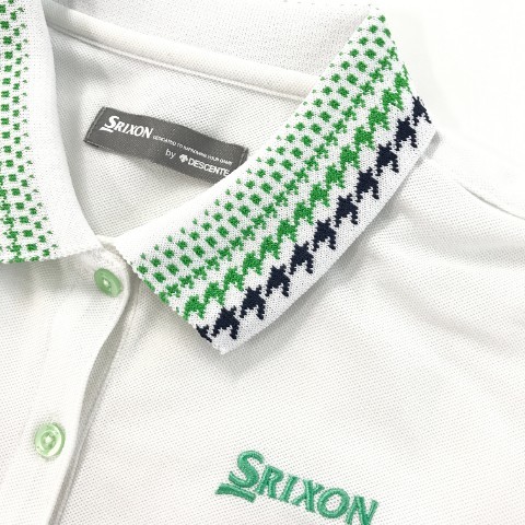 SRIXON スリクソン 半袖ポロシャツ byデサント ホワイト系 L [240101014442] ゴルフウェア レディース_画像3